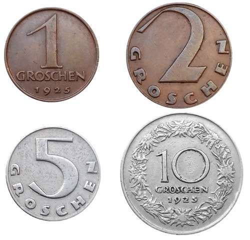 Austria set monete 5 10 - monete,